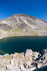 Image showing Besseggen Ridge in Jotunheimen National Park, Norway