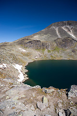 Image showing Besseggen Ridge in Jotunheimen National Park, Norway