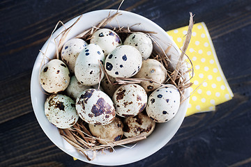 Image showing quail eggs