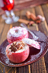 Image showing baked apple