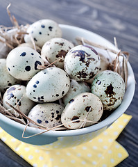 Image showing quail eggs