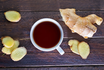 Image showing tea with ginger