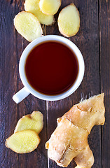 Image showing tea with ginger