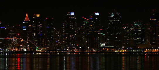 Image showing San Diego Skyline Night