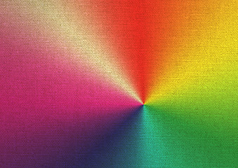 Image showing rainbow-colored paints on canvas