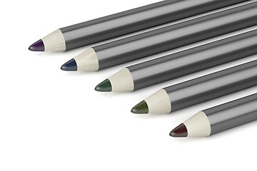 Image showing Eye pencils with different colors