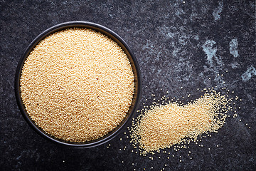 Image showing bowl of healthy amaranth seeds