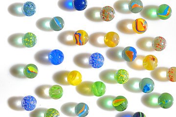 Image showing Colorful Marbles