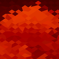 Image showing Red Lava Abstract Low Polygon Background