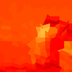 Image showing Red Robot Abstract Low Polygon Background