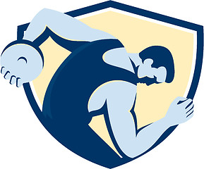 Image showing Discus Thrower Side Shield Retro