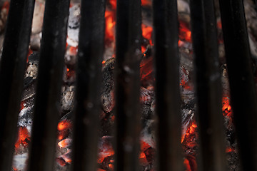 Image showing Red hot coals