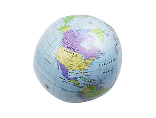 Image showing Inflatable globe isolated