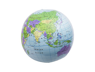 Image showing Inflatable globe isolated