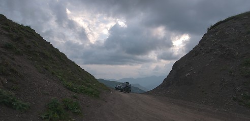 Image showing Mountain road in Georgia