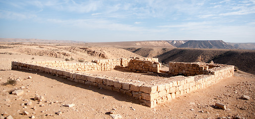 Image showing Ancient ruins in Negev Desert