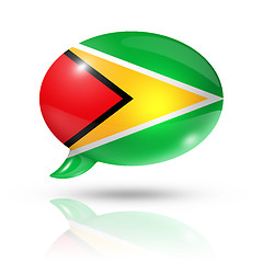 Image showing Guyanese flag speech bubble