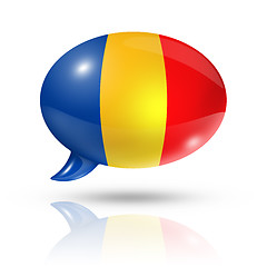Image showing Chadian flag speech bubble