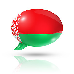 Image showing Belarus flag speech bubble