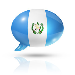 Image showing Guatemalan flag speech bubble