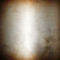 Image showing Silver rusty brushed metal background texture