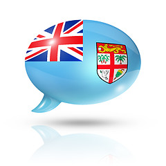 Image showing Fijian flag speech bubble