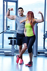 Image showing couple at the gym