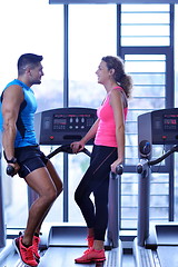 Image showing couple at the gym