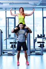 Image showing couple at the gym