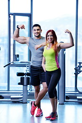 Image showing couple at the gym