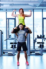 Image showing couple at the gym