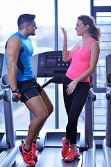 Image showing couple at the gym