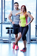 Image showing couple at the gym