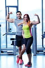 Image showing couple at the gym