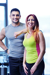 Image showing couple at the gym