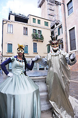 Image showing Beautiful woman in Venice