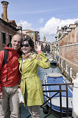 Image showing happy couple in venice