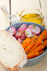 Image showing steamed  root vegetable on a bowl