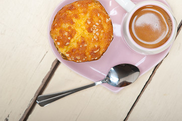 Image showing coffee and muffin