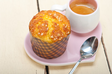 Image showing coffee and muffin