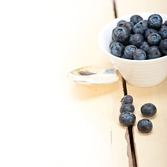 Image showing fresh blueberry bowl