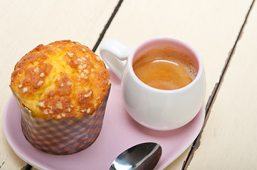 Image showing coffee and muffin