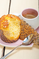 Image showing coffee and muffin