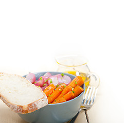 Image showing steamed  root vegetable on a bowl