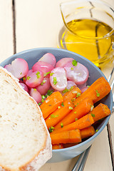 Image showing steamed  root vegetable on a bowl