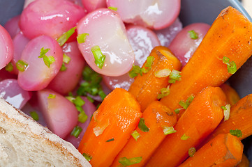 Image showing steamed  root vegetable on a bowl