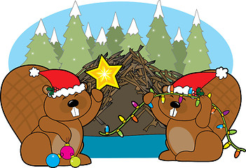 Image showing Beaver Christmas