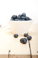 Image showing fresh blueberry bowl