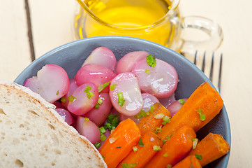 Image showing steamed  root vegetable on a bowl