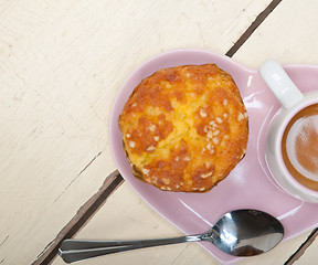 Image showing coffee and muffin